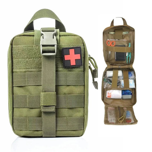Portable Tactical First Aid Bag Outdoor Medical Bag Emergency Molle Pouch Nylon Survival Kit Molle EDC Tool Organizer Bags
