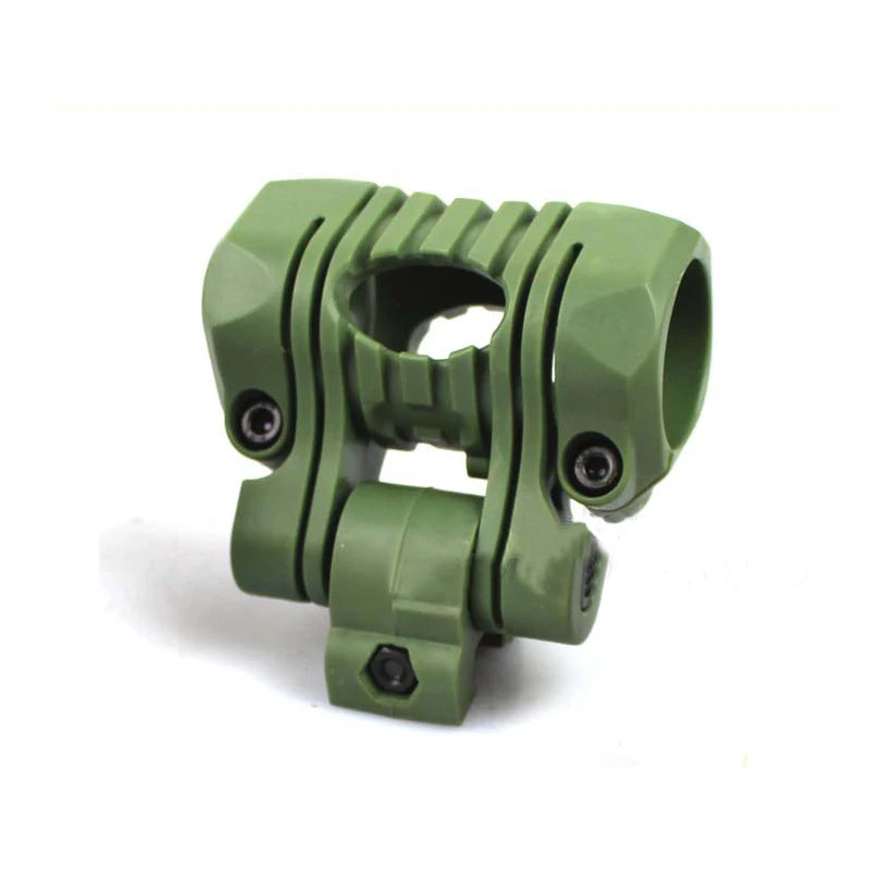 Cargue la imagen en el visor de la galería, 25.4mm 180 degree Angle Adjust Tactical Flashlight Helmet Holder Torch Clip Mount 21mm Rail

